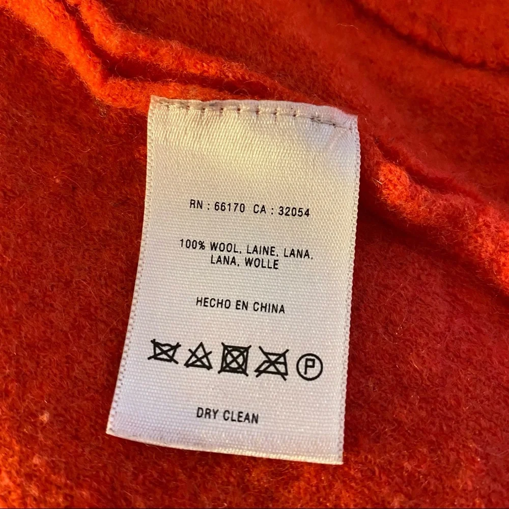 20-Anthropologie Sparrow Orange Jacket size small - Picture 6 of 7